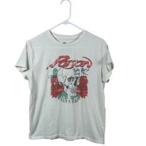 Poison White Band Tee size M